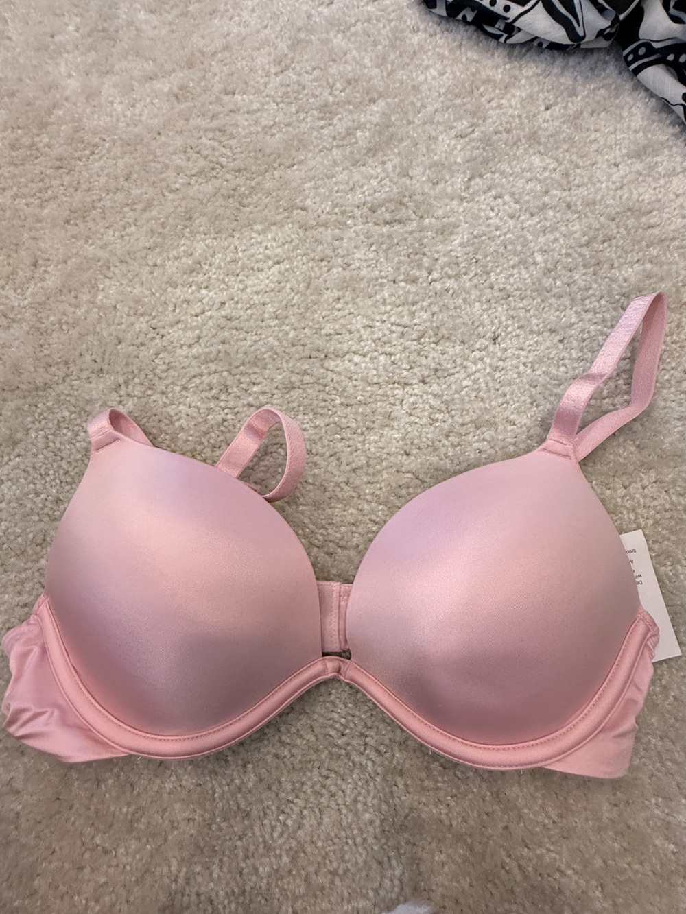 Auden Smooth Push-Up Comfort Wire Plunge Bra 34C Blush